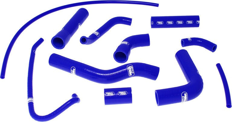 サムコスポーツ / Samco Sport Yamaha YZF R6 2006 - 2021 11 ピース OEM リプレイスメント シリコンラジエーター クーラントホースキット | YAM-17-BU