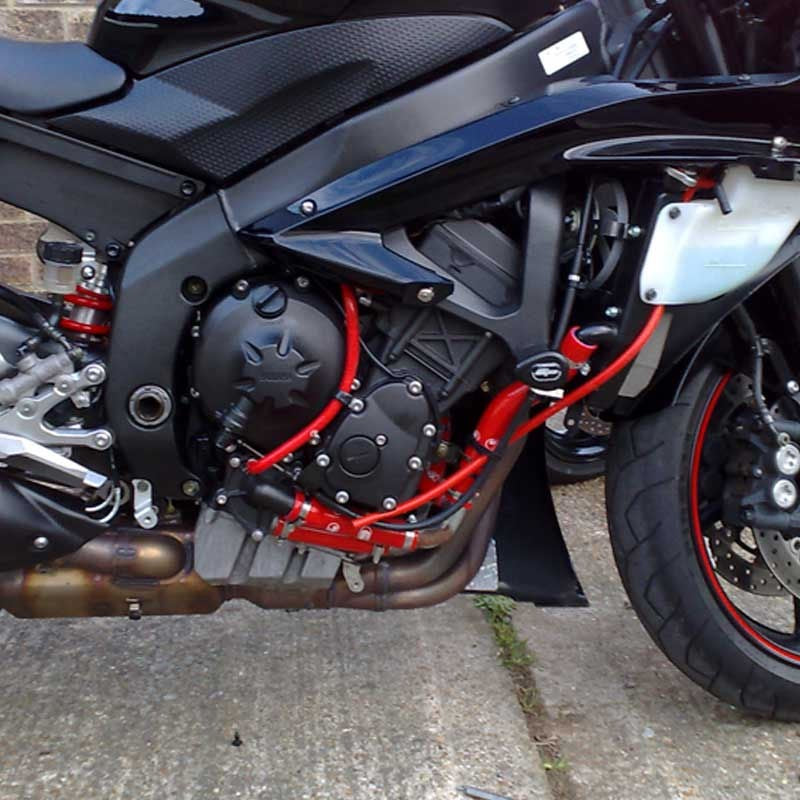 サムコスポーツ / Samco Sport Yamaha YZF R6 2006 - 2021 11 ピース OEM リプレイスメント シリコンラジエーター クーラントホースキット | YAM-17-RD