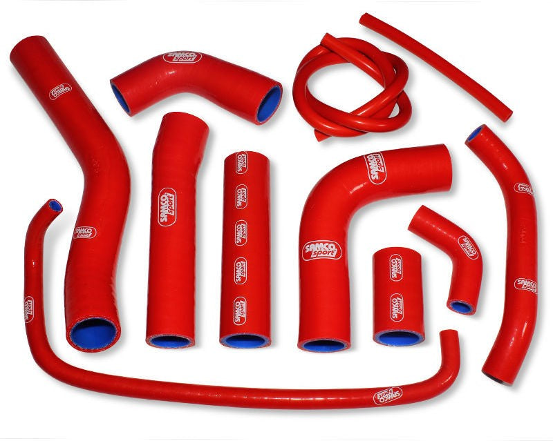 サムコスポーツ / Samco Sport Yamaha YZF R6 2006 - 2021 11 ピース OEM リプレイスメント シリコンラジエーター クーラントホースキット | YAM-17-RD