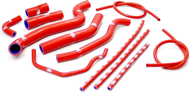 サムコスポーツ / Samco Sport Yamaha FZ1 1000 / Fazer 2006 - 2011 12 ピース シリコンラジエーター クーラントホースキット | YAM-36-RD