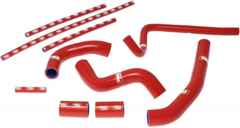 サムコスポーツ / Samco Sport Yamaha YZF R1 2009 - 2014 10 ピース シリコンラジエーター クーラントホースキット | YAM-37-RD