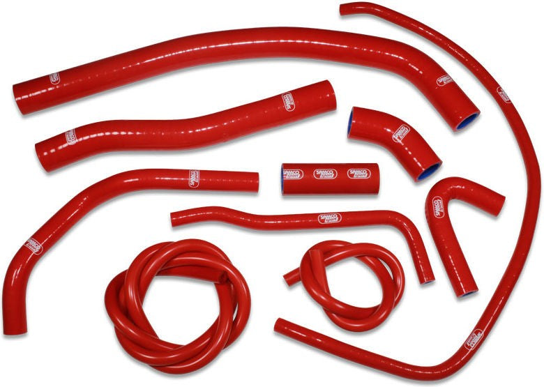 サムコスポーツ / Samco Sport Yamaha TMax 530 10 ピース 2012 - 2014 シリコンラジエーター クーラントホースキット | YAM-68-RD