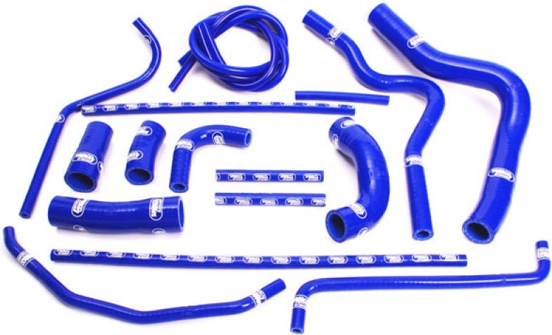 サムコスポーツ / Samco Sport Yamaha YZF R1 2004 - 2006 16 ピース シリコンラジエーター クーラントホースキット | YAM-8-BU