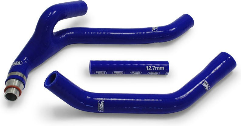 サムコスポーツ / Samco Sport Yamaha WR 450 F 2019-2021 Y-ピース Race Design + Alloy Insert 3 ピース シリコンラジエーター クーラントホースキット | YAM-86-BU
