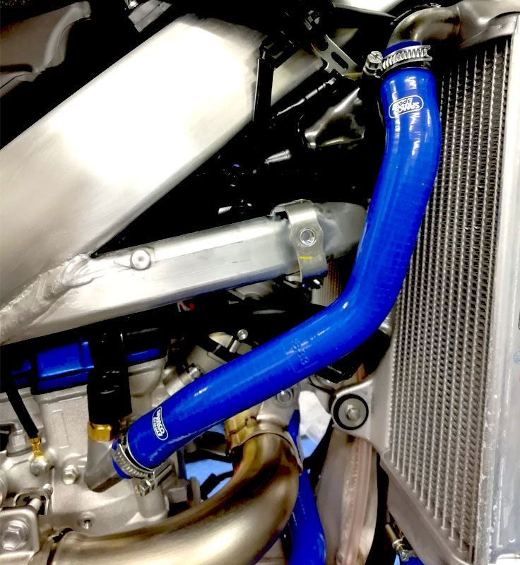サムコスポーツ / Samco Sport Yamaha WR 250 F 2020 - 2021 4 ピース OEM リプレイスメント シリコンラジエーター クーラントホースキット | YAM-91-BU