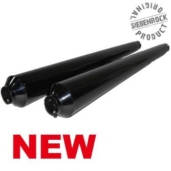 Siebenrock Silencer Hoske 38 Mm Set Black Chrome For BMW /5  /6 And /7 Models | 1812908S