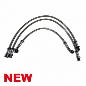 Siebenrock Stainless Steel Braided Brake Hose R45/65 Dual Disc With Flat Handlebars From 9/81 | 3432883