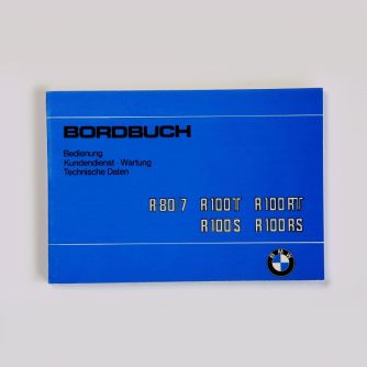Siebenrock Bordbuch Für BMW R 80Rt  R 100  R 100Cs  R100Rs  R 100Rt 9/1980-9/1984  Printed In German | 7798270