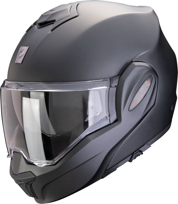 Scorpion Flip Up Helmet Exo-Tech Evo Pro Solid Matt Pearl Black | 119-100-285