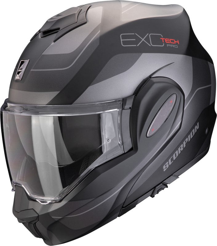 Scorpion Flip Up Helmet Exo-Tech Evo Pro Commuta Matt Black-Silver | 119-435-159