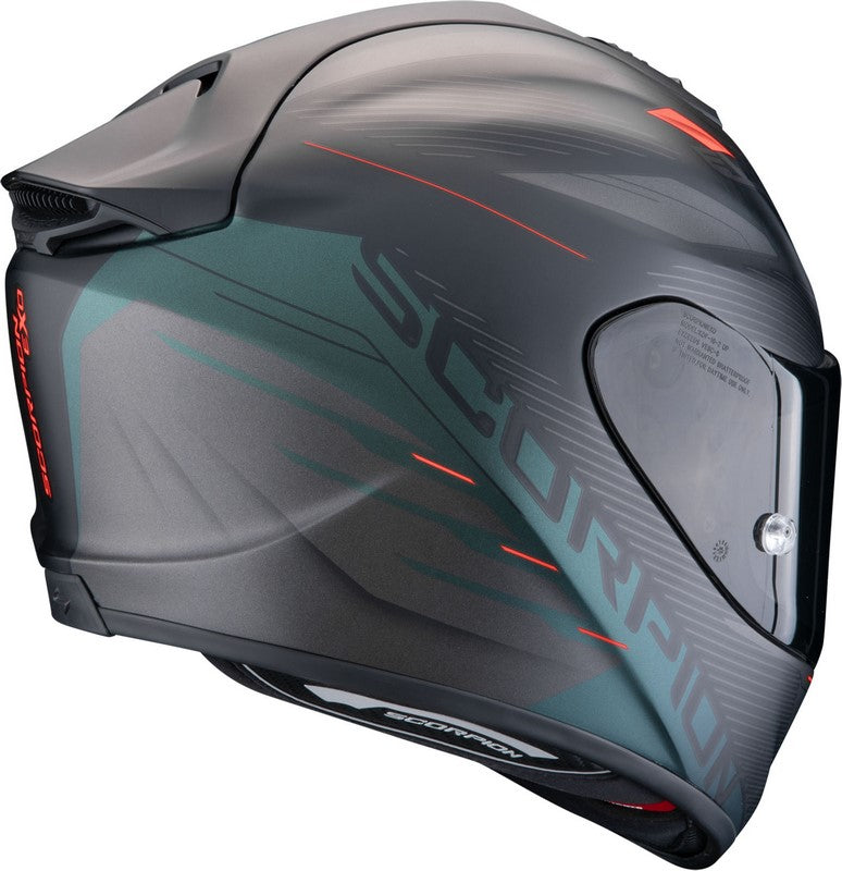 Scorpion Full Face Helmet Exo 1400 Evo 2 Air Luma Matt Black-Green | 140-443-128