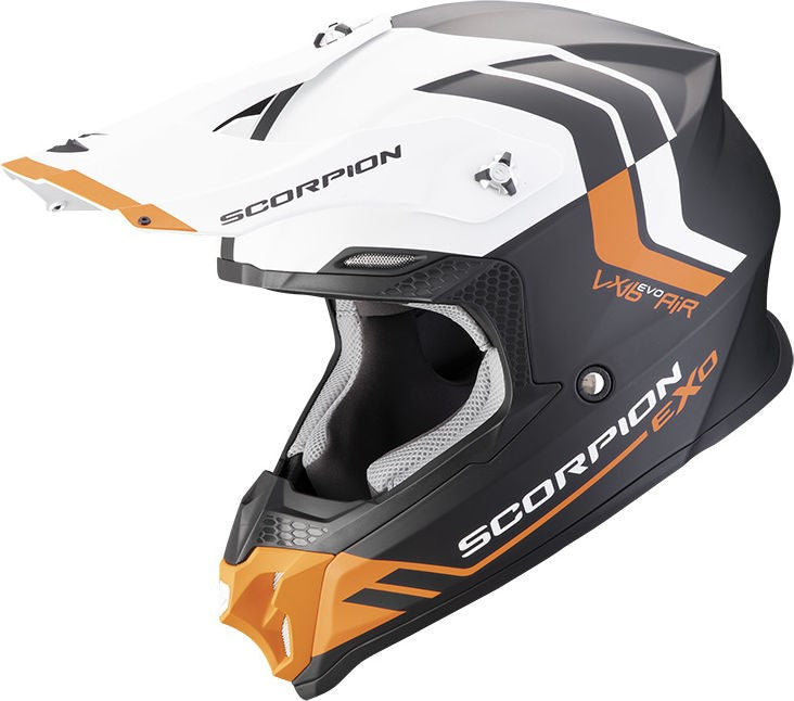 Scorpion Offroad Helmet VX-16 Evo Air Fusion Matt Black-Orange | 146-430-168