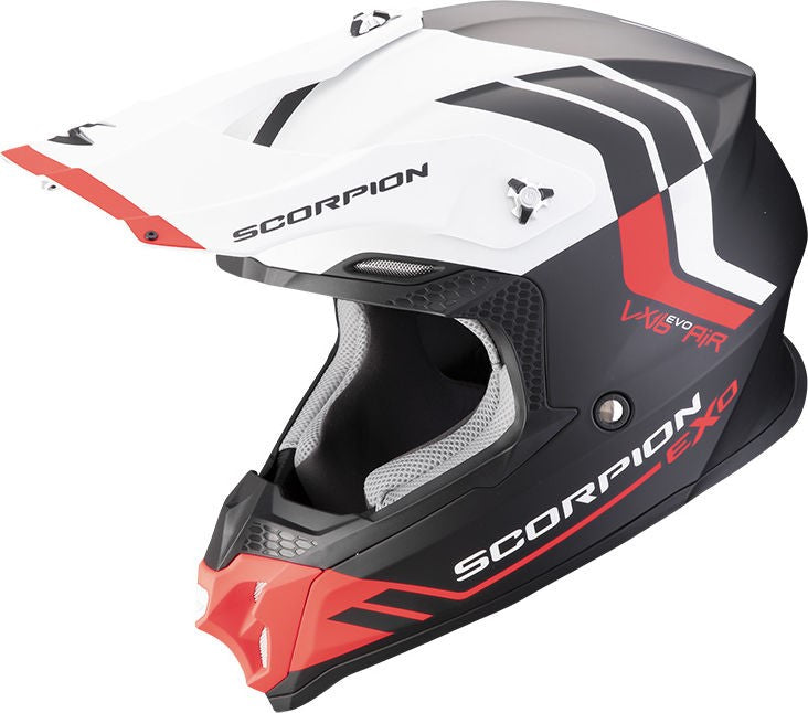 Scorpion Offroad Helmet VX-16 Evo Air Fusion Matt Black-Red | 146-430-24