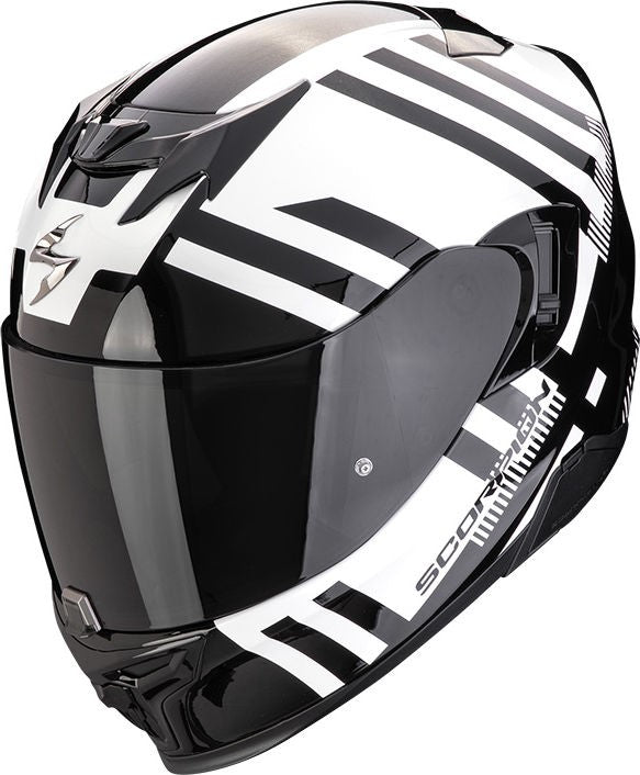Scorpion Full Face Helmet Exo 520 Evo Air Banshee Pearl White-Black | 172-447-205