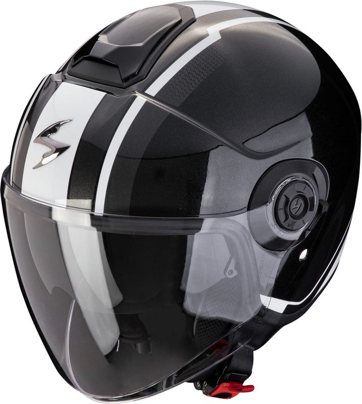 Scorpion Open Face Helmet Exo-City II Vel Metal Black-White | 183-460-294
