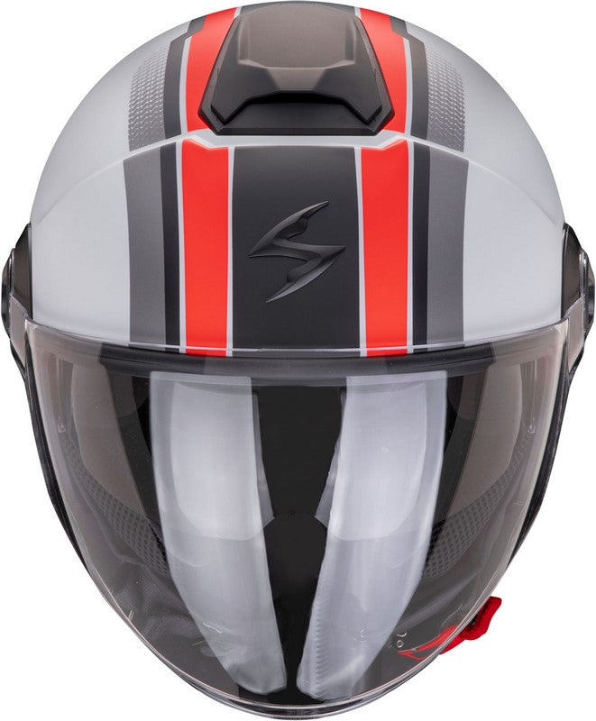 Scorpion Open Face Helmet Exo-City II Vel Matt Gray-Red | 183-460-318