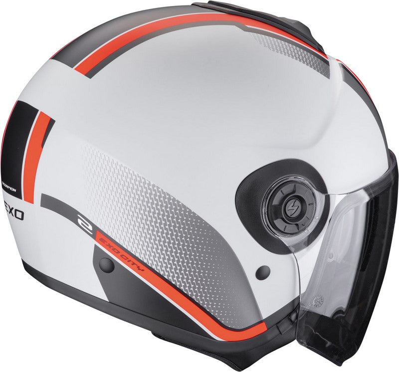Scorpion Open Face Helmet Exo-City II Vel Matt Gray-Red | 183-460-318