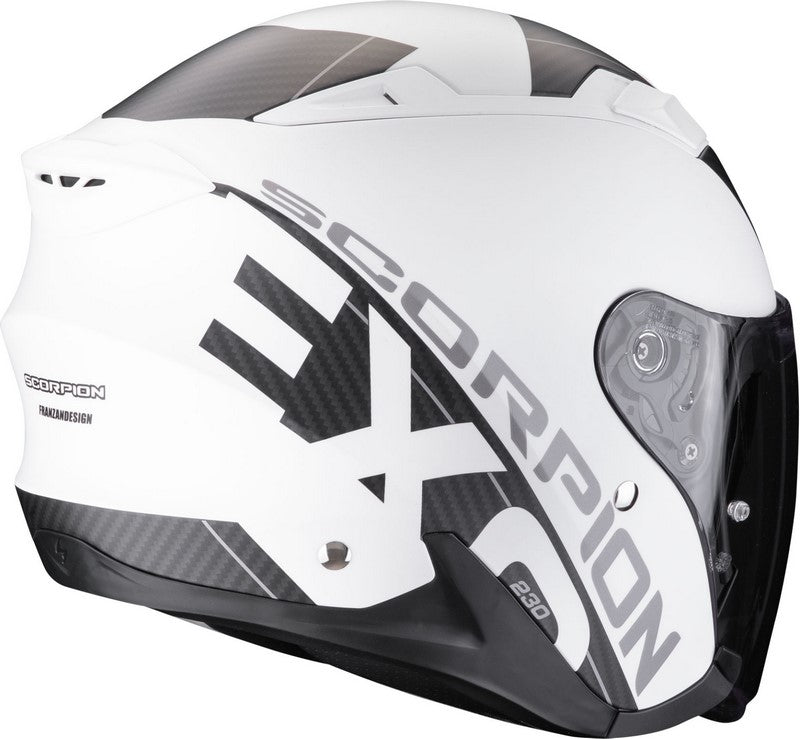 Scorpion Open Face Helmet Exo 230 Qr Mattwhite-Black | 23-461-201