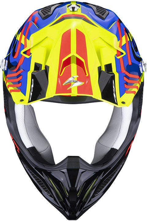 Scorpion / スコーピオン Exo Offroad Helmet Vx-22 Air Neox イエロー ブルー レッド M | 32-378-298