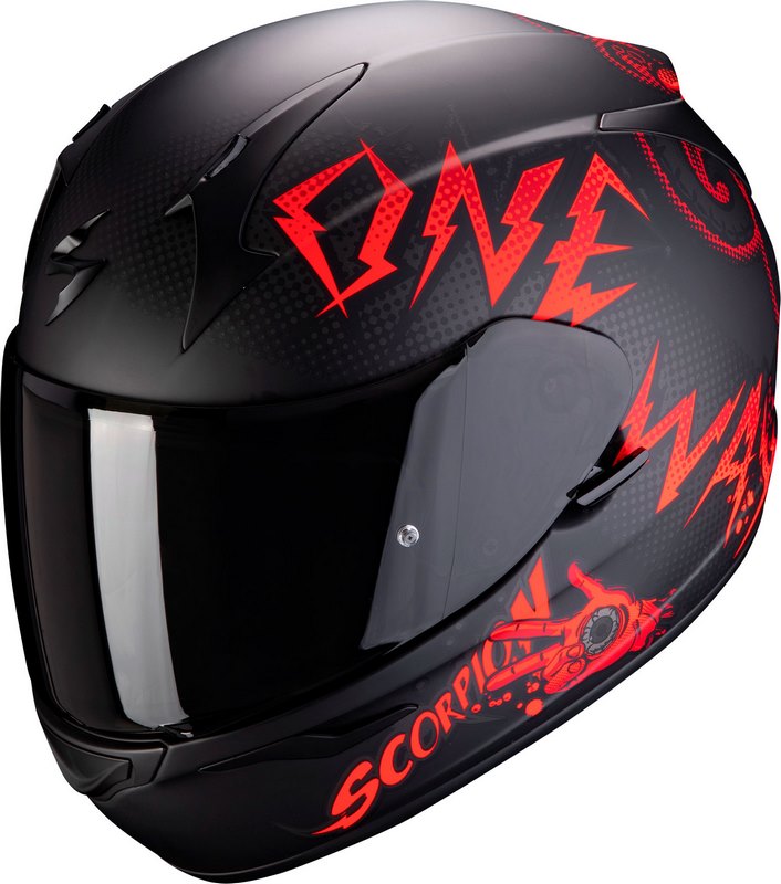 SCORPION / スコーピオン EXO-390 マットブラック-レッド | 39-319-24