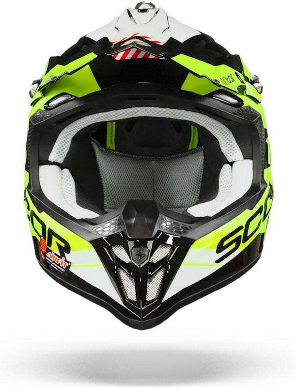 Scorpion / スコーピオン Exo Offroad Helmet Vx-16 Air X Turn ブラック フルオイエロー | 46-332-229