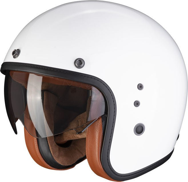 Scorpion / スコーピオン Exo ジェットヘルメット Belfast Evo Luxe ホワイト 2XL | 78-237-05