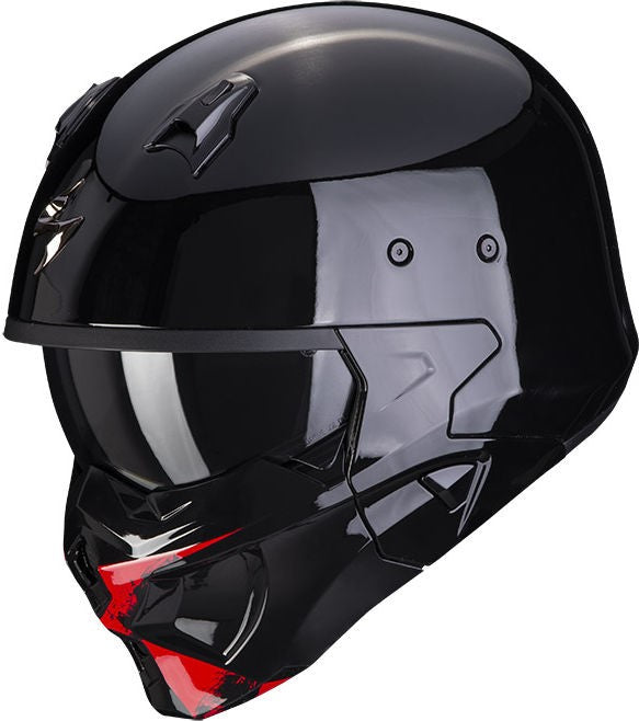 Scorpion / スコーピオン Exo モジュラーヘルメット Covert X Tanker ブラック レッド XL | 86-371-24