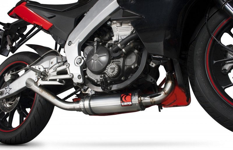 Scorpion / スコーピオンエキゾースト アンダーベリースリップオン ステンレススリーブ Aprilia RS4 125 2011 - 2018 | AP54SEO