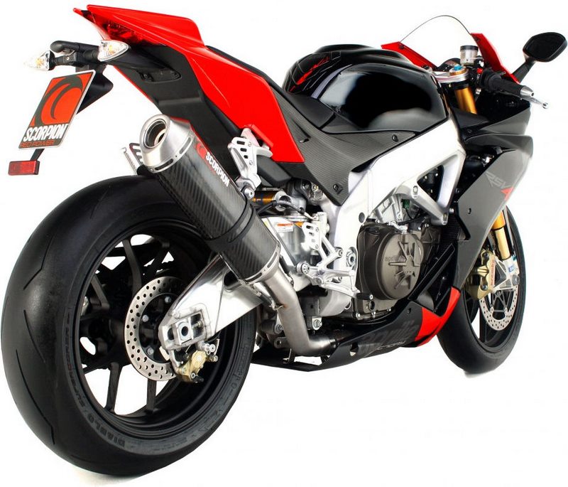 Scorpion / スコーピオンエキゾースト Factory オーバルスリップオン カーボンファイバースリーブ Aprilia RSV4 2009 - 2014 | EAP53CEO