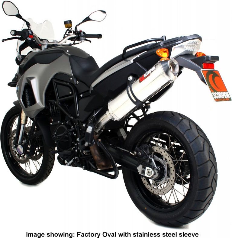 Scorpion / スコーピオンエキゾースト Factory オーバルスリップオン カーボンファイバースリーブ BMW F800 GS 2008 - 2017 | EBM62CEO