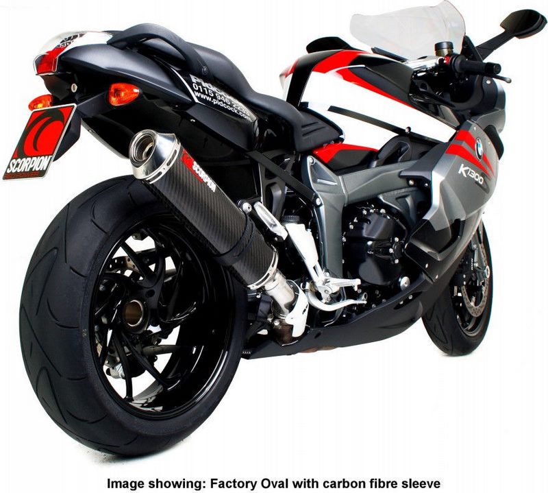 Scorpion / スコーピオンエキゾースト Factory オーバルスリップオン ステンレススリーブ BMW K1300 R&S 2009 - 2016 | EBM67SEO