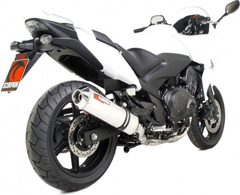 Scorpion / スコーピオンエキゾースト Factory オーバルスリップオン ステンレススリーブ Honda CBF 1000 10-Current 2010 - 2018 | EHA106SEO