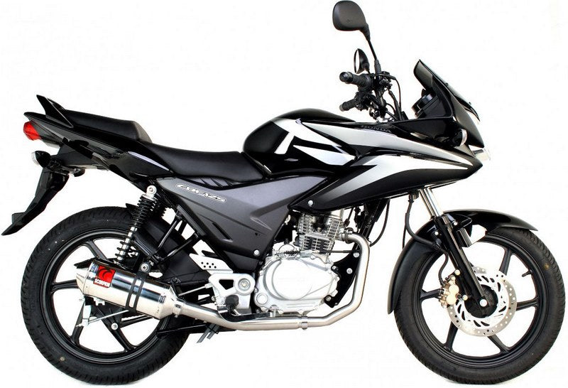 Scorpion / スコーピオンエキゾースト Factory オーバルフルシステム ステンレススリーブ Honda CBF 125 08-17 2008 - 2015 | EHA107SEO