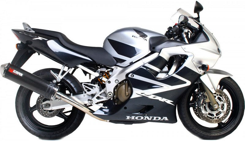Scorpion / スコーピオンエキゾースト Factory オーバルスリップオン カーボンファイバースリーブ Honda CBR 600 Fi F4i 2001 - 2008 | EHA73CEO