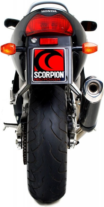 Scorpion / スコーピオンエキゾースト Factory オーバルスリップオン カーボンファイバースリーブ Honda CBR 600 Fi F4i 2001 - 2008 | EHA73CEO