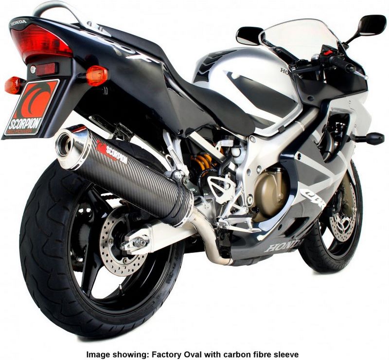 Scorpion / スコーピオンエキゾースト Factory ラウンドスリップオン ステンレススリーブ Honda CBR 600 Fi F4i 2001 - 2008 | EHA73SEM