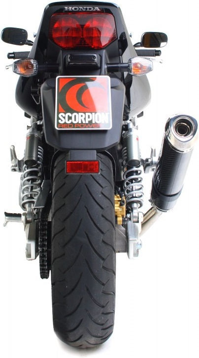 Scorpion / スコーピオンエキゾースト Factory オーバルスリップオン カーボンファイバースリーブ eマーク Honda CB 1300 2003 - 2014 | EHA81CEO