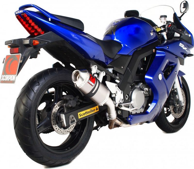 Scorpion / スコーピオンエキゾースト Carbine スリップオン チタンスリーブ Suzuki SV 650 2000 - 2015 | ESI88TIO