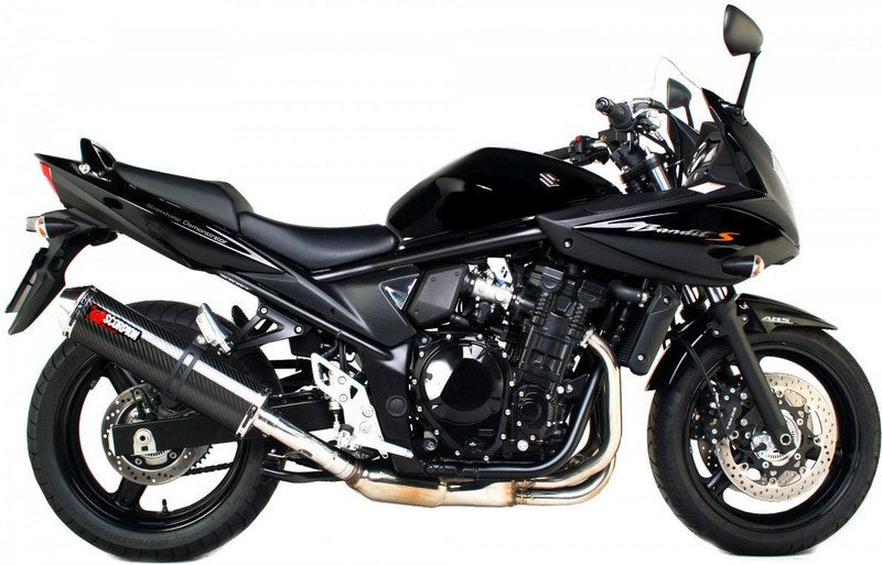 Scorpion / スコーピオンエキゾースト Factory オーバルスリップオン カーボンファイバースリーブ eマーク Suzuki GSF 650 Bandit 07-11 200 | ESI98CEO