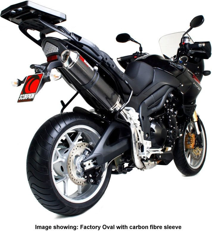 Scorpion / スコーピオンエキゾースト Factory オーバルスリップオン ステンレススリーブ eマーク Triumph Tiger 1050 2007 - 2012 | ETR63SEO