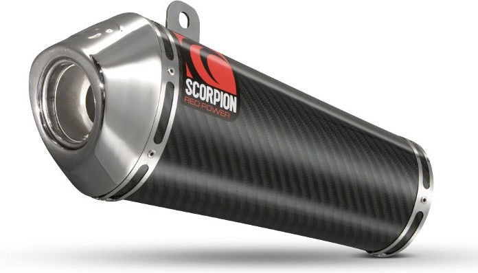 Scorpion / スコーピオンエキゾースト Power Cone (パワーコン)  スリップオン カーボンファイバースリーブ (08-10 Models) Triumph Speed Triple 1 | ETR66CFO