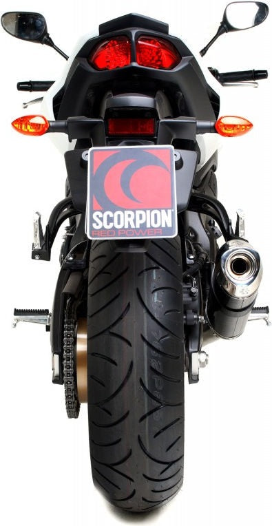 Scorpion / スコーピオンエキゾースト Factory オーバルスリップオン カーボンファイバースリーブ eマーク Yamaha FZ8 2010 - 2016 | EYA87CEO