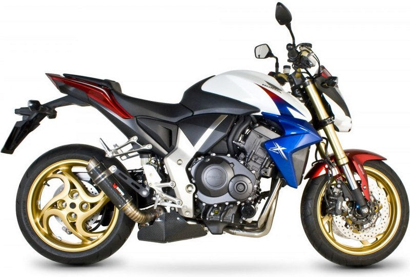 Scorpion / スコーピオンエキゾースト RP-1 GP スリップオン カーボンファイバースリーブ eマーク Honda CB 1000 R 2008 - 2017 | HA1002CEM