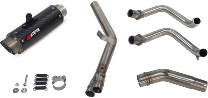 SCORPION / スコーピオンマフラー RP-1 GP フルシステム カーボンファイバースリーブ EC 公認 | HA1007SYSCEM
