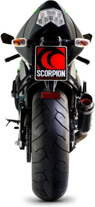 Scorpion / スコーピオンエキゾースト RP1-GP スリップオン カーボンファイバースリーブ eマーク Kawasaki Ninja ZX-10R 08-10 2008 - 2 | KA1000CEM