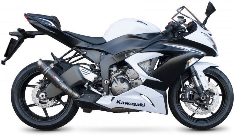 Scorpion / スコーピオンエキゾースト RP1-GP スリップオン カーボンファイバースリーブ Kawasaki Ninja ZX-6R 13-Current 2013 - 2018 | KA1003CEM
