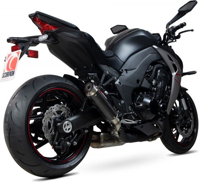 Scorpion / スコーピオンマフラー RP1-GP スリップオン (ペア) カーボン スリーブ (非EU認証) | KA1018CEM
