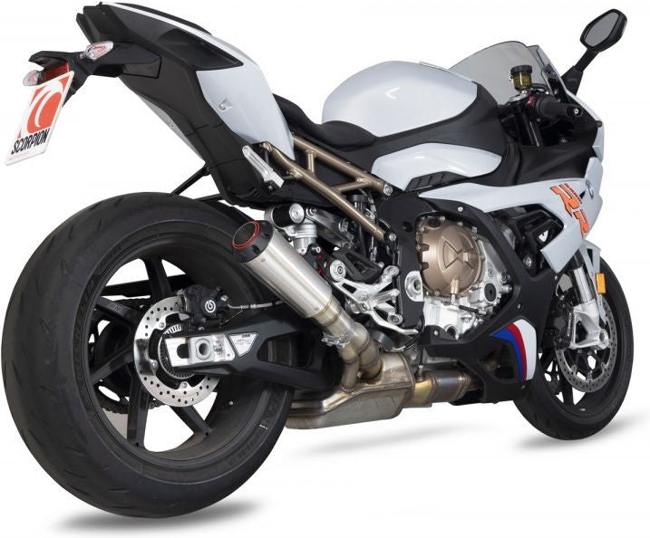 Scorpion / スコーピオンマフラー Red Power スリップオン ステンレス スリーブ ブラッシュ仕上げ (非EU認証) | PBM80SEO
