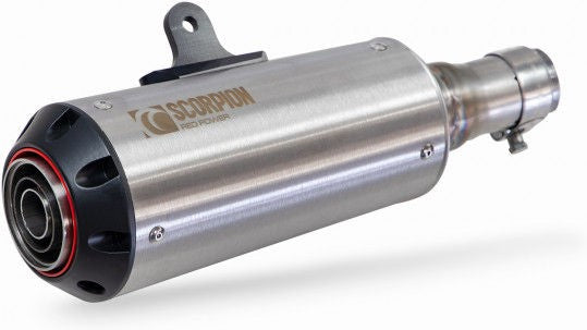 Scorpion Mufflers Red Power Slip-on Brushed Stainless Steel Sleeve | PBT100SEO