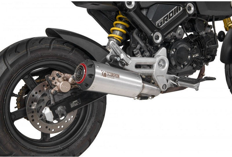 Scorpion Mufflers Red Power Slip-on Brushed Stainless Steel Sleeve | PHA199SEO